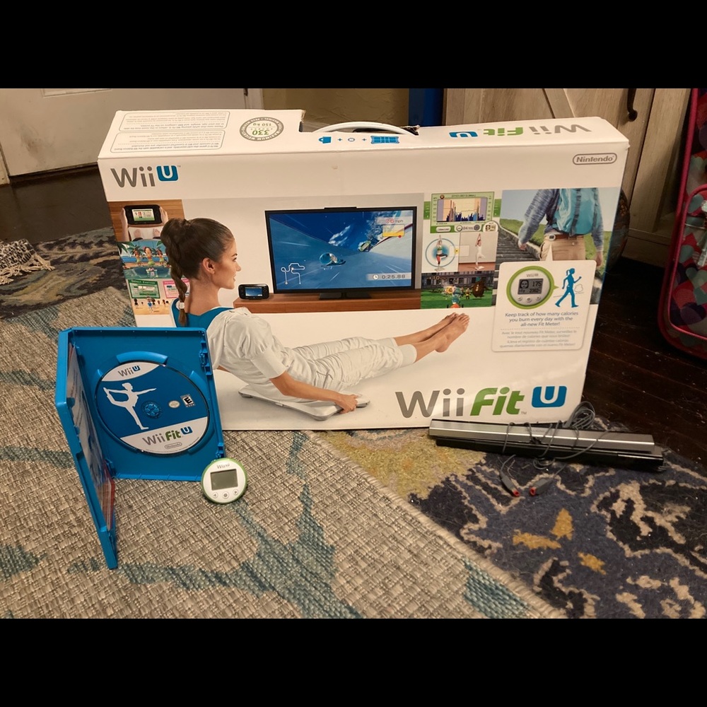 Wii Fit U balance board, game and Fit Meter